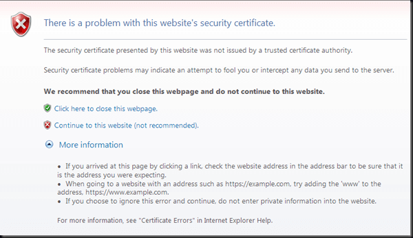 SSL Certificate is Not Trusted
