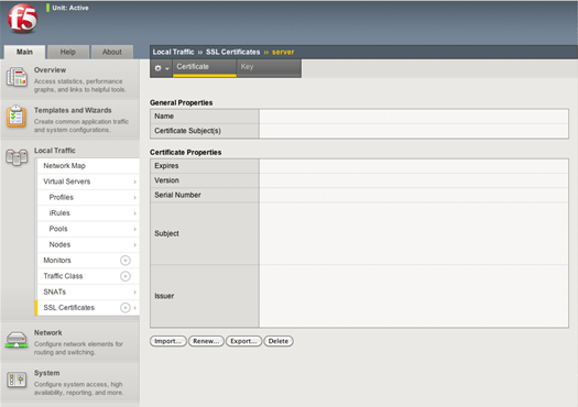 SSL certificate Installation on F5 Big IP