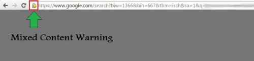 chrome mixed content error disable