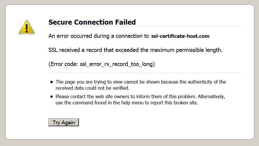 firefox mac certficate error for all websites