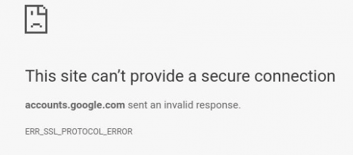 Err ssl protocol error как исправить опера