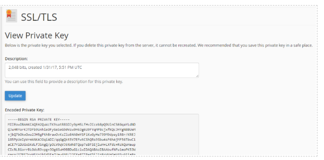 SSL/TLS Private Key