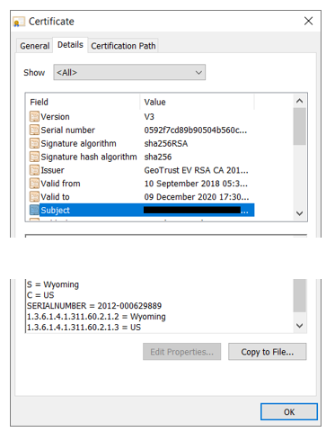 ev certificate information figure 2