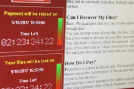 What is ransomware graphic displays a ransomware message