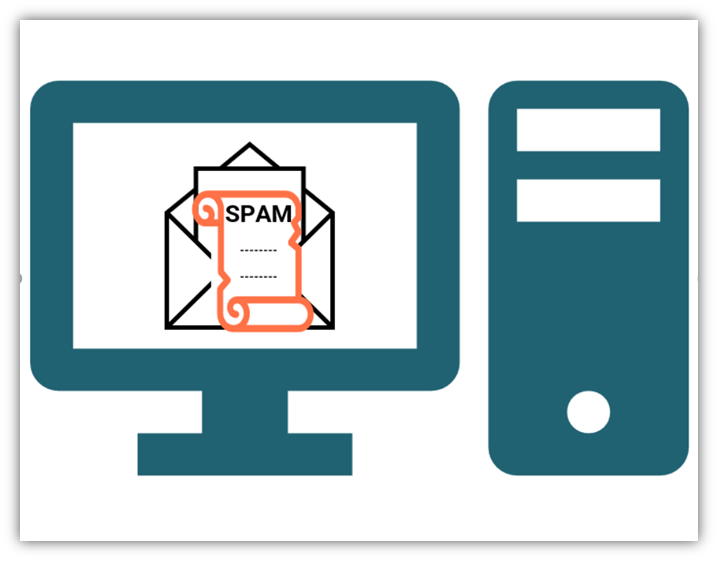 How do you get malware infections graphic with an illustration of a computer monitor displaying a potentially malicious email