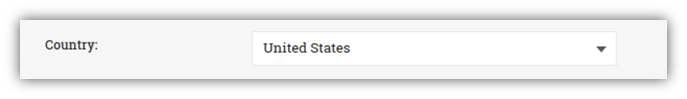 A screenshot of CheapSSLsecurity.com's CSR generation tool form country field
