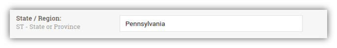 A screenshot of CheapSSLsecurity.com's CSR generation tool form state/region field